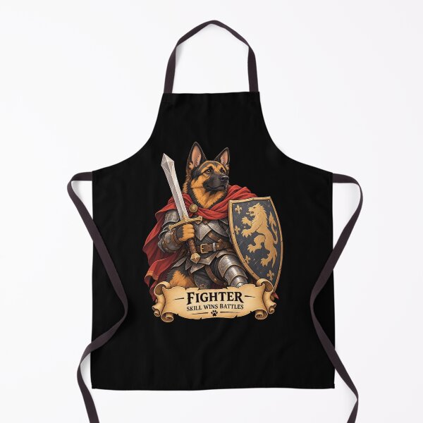 Item preview, Dog D&D Fighter - German Shepherd Fantasy Knight designed and sold by StudioSand.
