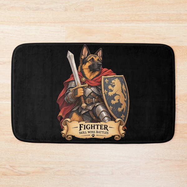 Item preview, Dog D&D Fighter - German Shepherd Fantasy Knight designed and sold by StudioSand.