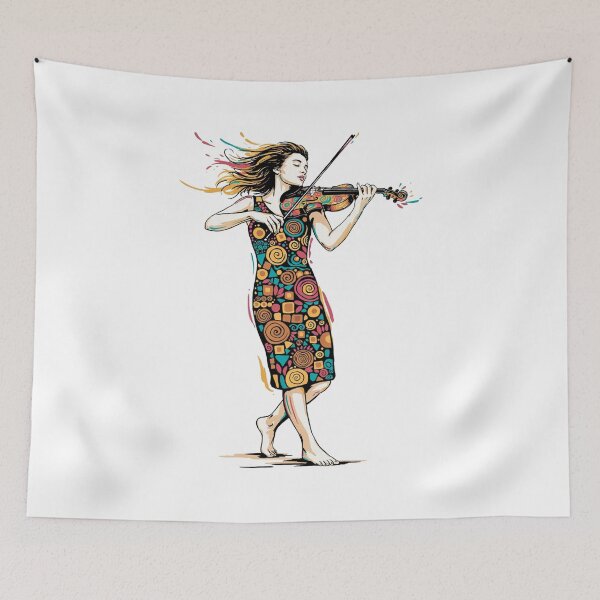Item preview, Violinist. Cellist. Retro style. designed and sold by MagelliShop.