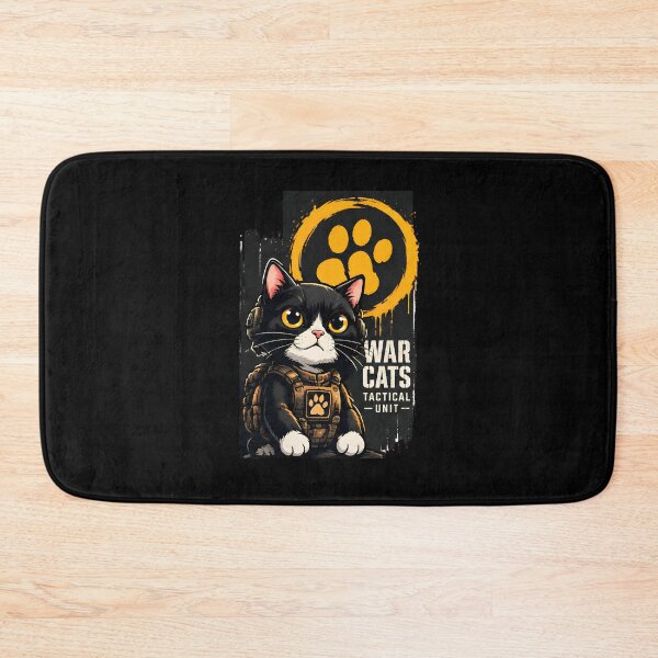 Item preview, War Cats - Tactical Unit Tuxedo Cat Military Kawaii Soldier Official Unit designed and sold by Retro Whiskers.