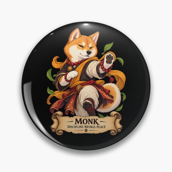 Item preview, Dog D&D Monk – Shiba Inu Fantasy Martial Artist designed and sold by StudioSand.