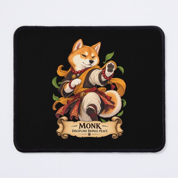 Item preview, Dog D&D Monk – Shiba Inu Fantasy Martial Artist designed and sold by StudioSand.
