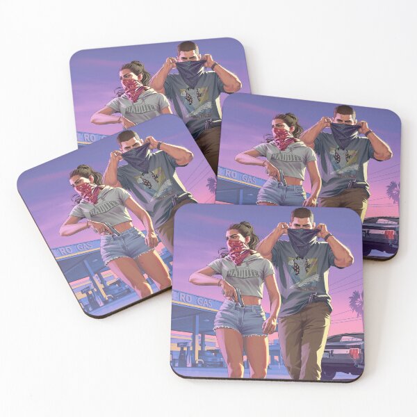 Item preview, Grand Therft Auto VI GTA 6 Vice City Lucia Caminos and Jason Duval designed and sold by sunriseagony.