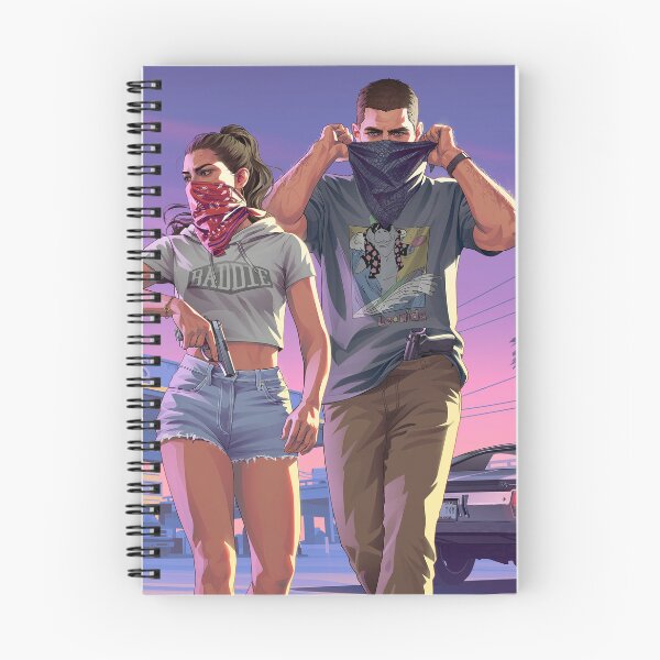 Item preview, Grand Therft Auto VI GTA 6 Vice City Lucia Caminos and Jason Duval designed and sold by sunriseagony.