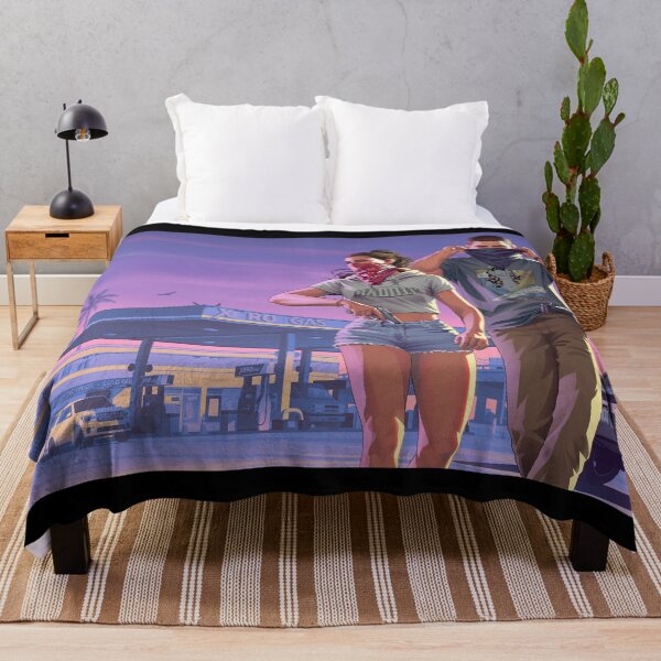Item preview, Grand Therft Auto VI GTA 6 Vice City Lucia Caminos and Jason Duval designed and sold by sunriseagony.