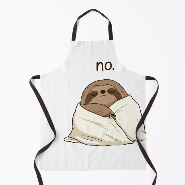 Item preview, Lazy Sloth Says No Funny Cozy Blanket Design designed and sold by NicolasGlowArt.