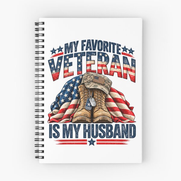 Item preview, My Favorite Veteran Is My Husband Proud Military Wife Patriotic Veteran Family designed and sold by 76Valeria.