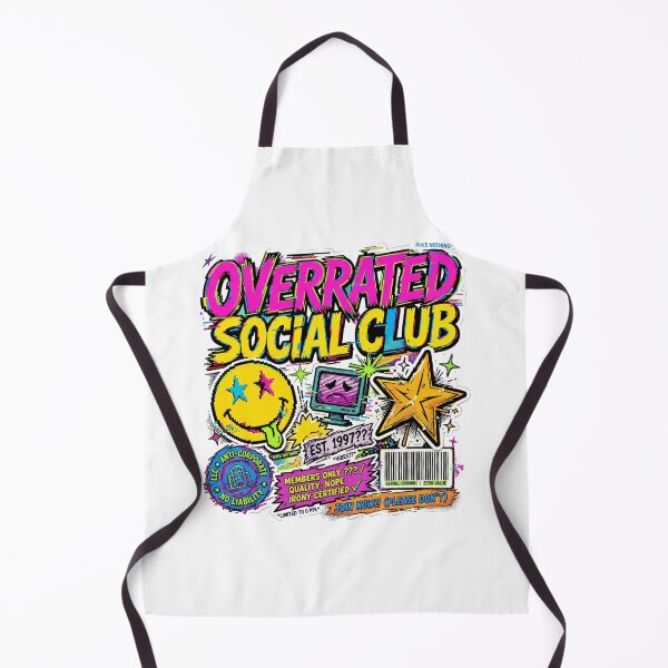 Item preview, Overrated Social Club - Funny Anti Design Gen Z Ironic Fake Brand designed and sold by StyxIND.