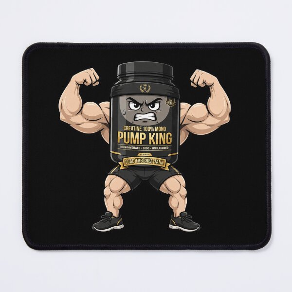 Item preview, Creatine Pump King Funny Gym - Load The Crea-Tank 100% Mono designed and sold by StrongEveryDayStore.