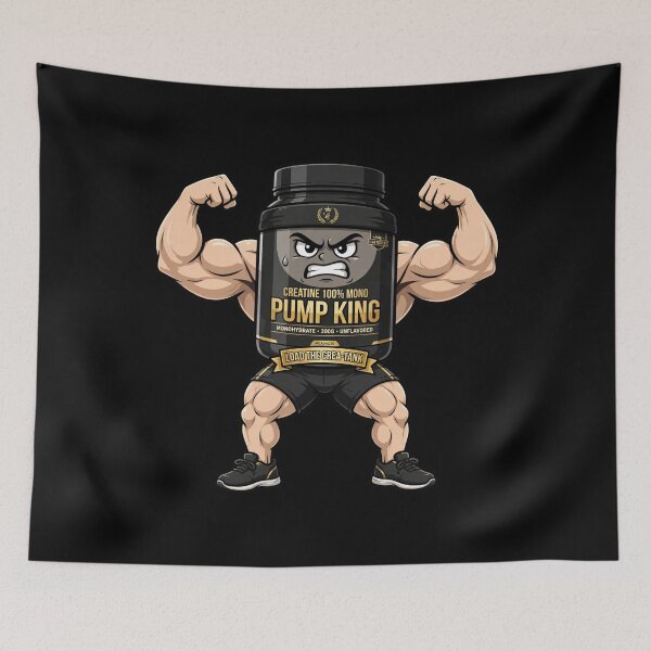 Item preview, Creatine Pump King Funny Gym - Load The Crea-Tank 100% Mono designed and sold by StrongEveryDayStore.