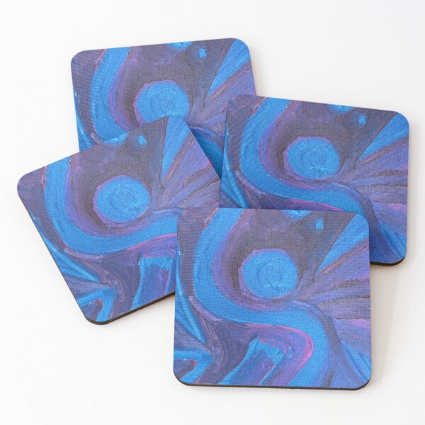 Item preview, Abstract blue circle lines and shapes designed and sold by Veroverove.
