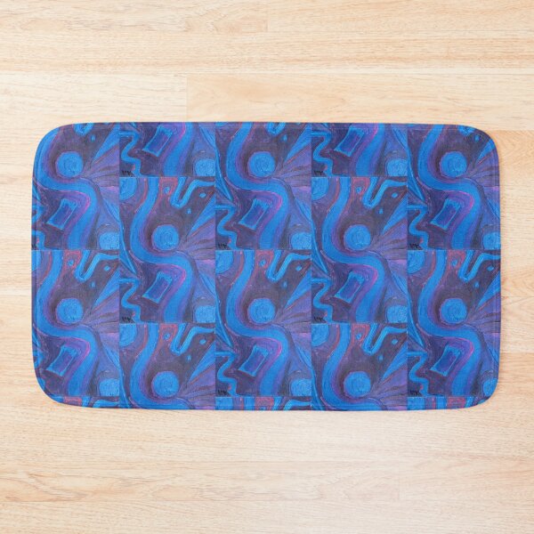 Item preview, Abstract blue circle lines and shapes designed and sold by Veroverove.