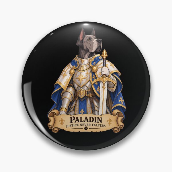 Item preview, Dog D&D Paladin – Great Dane Fantasy Knight designed and sold by StudioSand.