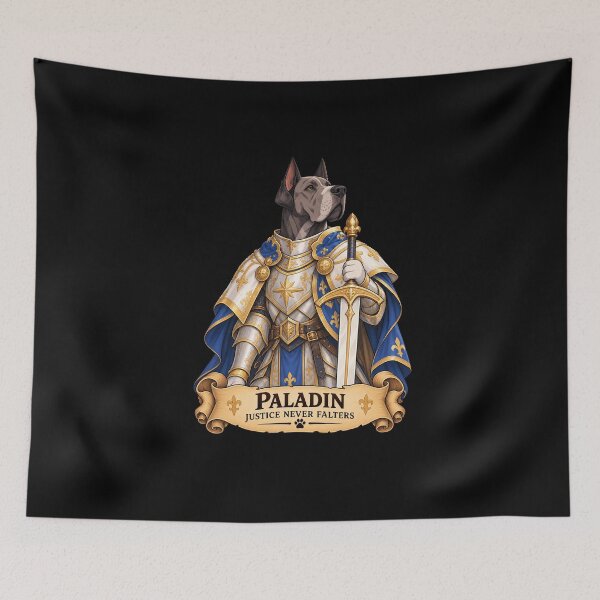 Item preview, Dog D&D Paladin – Great Dane Fantasy Knight designed and sold by StudioSand.