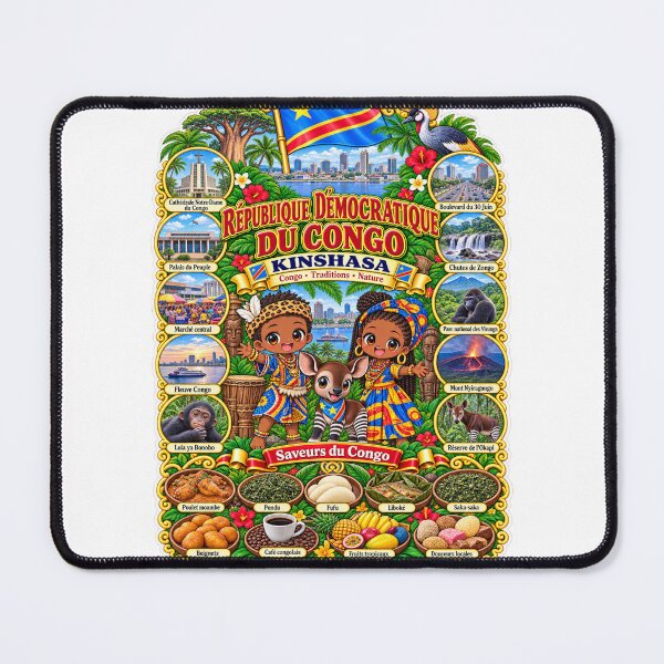 Item preview, Democratic Republic of Congo Kinshasa – Kawaii, Nature, Traditions and Flavors of Congo Trip designed and sold by Cifi64.