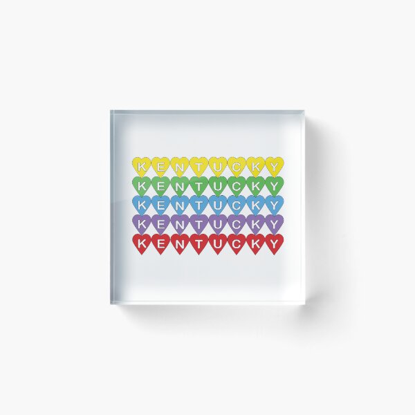 Item preview, Kentucky Heart Kentucky Pride Colorful State Gift designed and sold by ValeriesGallery.