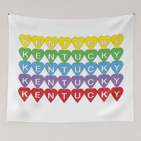 Item preview, Kentucky Heart Kentucky Pride Colorful State Gift designed and sold by ValeriesGallery.