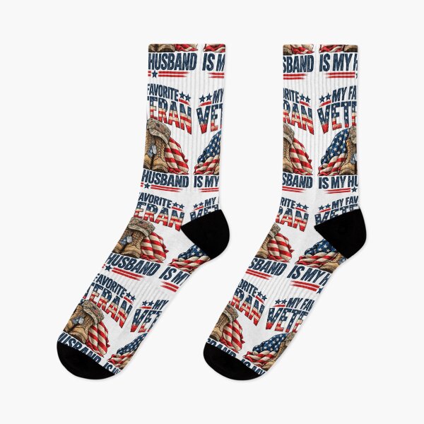 Item preview, My Favorite Veteran Is My Husband Proud Military Wife Patriotic Veteran Family designed and sold by 76Valeria.