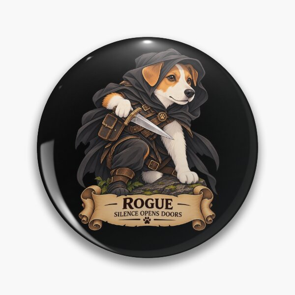 Item preview, Dog D&D Rogue – Jack Russell Terrier Fantasy Thief designed and sold by StudioSand.