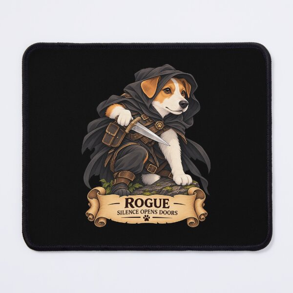 Item preview, Dog D&D Rogue – Jack Russell Terrier Fantasy Thief designed and sold by StudioSand.