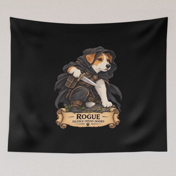 Item preview, Dog D&D Rogue – Jack Russell Terrier Fantasy Thief designed and sold by StudioSand.