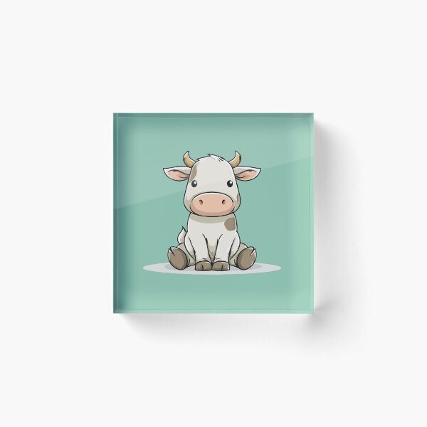 Item preview, Baby Cow Illustration designed and sold by AmbientArtCo.
