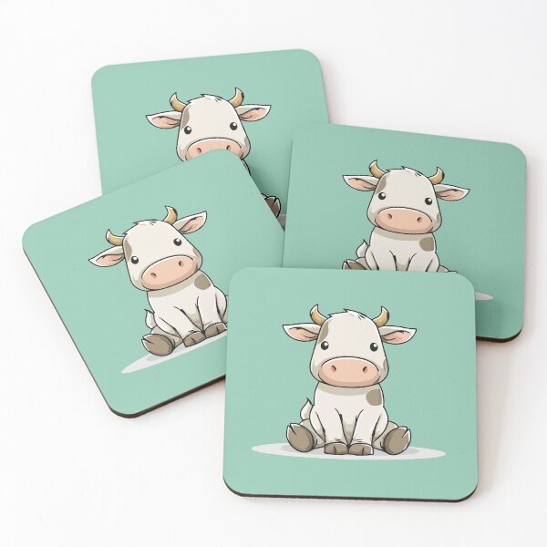 Item preview, Ilustración de una vaca bebé designed and sold by AmbientArtCo.