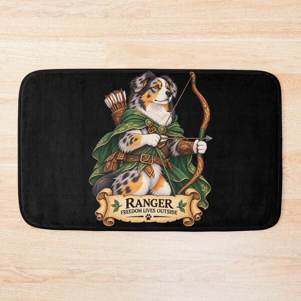 Item preview, Dog D&D Ranger – Australian Shepherd Archer designed and sold by StudioSand.