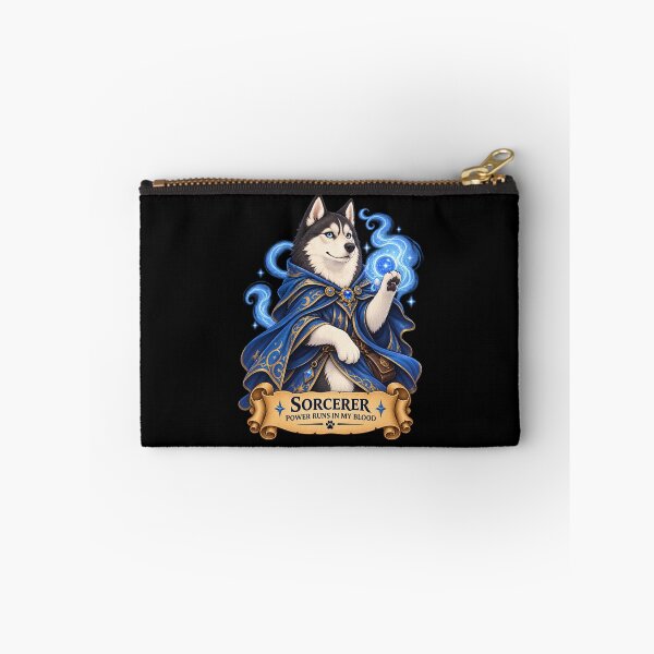 Item preview, Dog D&D Sorcerer – Siberian Husky Magic Caster designed and sold by StudioSand.
