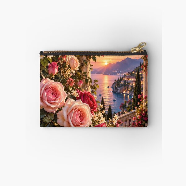 Item preview, Romantic Rose Garden at Sunset – Italian Lake Wedding Romance  Tags: designed and sold by IRON SIREN.