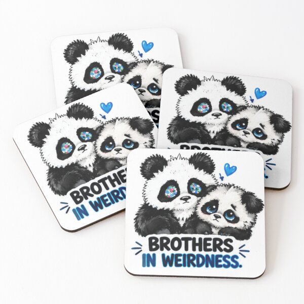 Item preview, Bam Bam & Rocky — Brothers in Weirdness Panda  designed and sold by Shadoe-gallery.