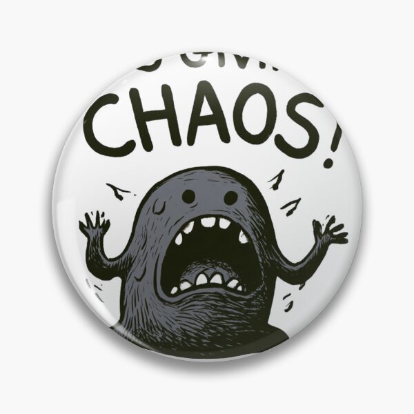 Item preview, It's Giving Chaos Screaming Monster Meme designed and sold by NicolasGlowArt.