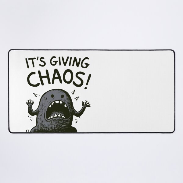 Item preview, It's Giving Chaos Screaming Monster Meme designed and sold by NicolasGlowArt.