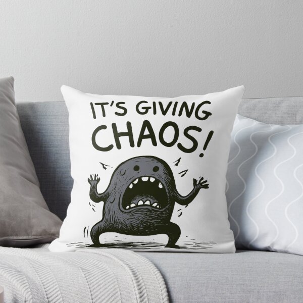 Item preview, It's Giving Chaos Screaming Monster Meme designed and sold by NicolasGlowArt.