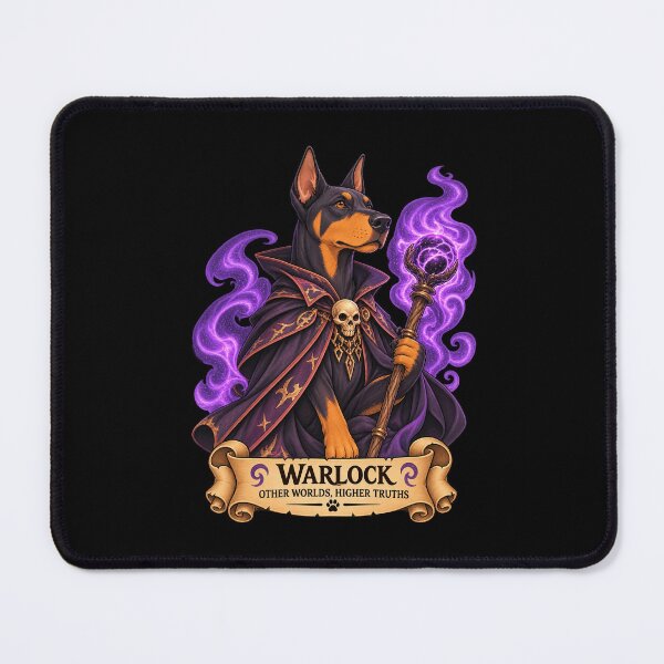 Item preview, Dog D&D Warlock – Doberman Dark Magic designed and sold by StudioSand.