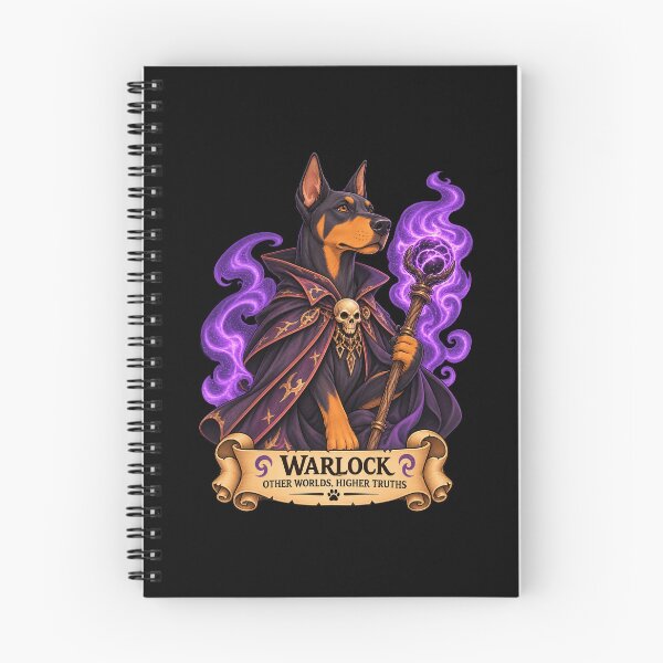 Item preview, Dog D&D Warlock – Doberman Dark Magic designed and sold by StudioSand.