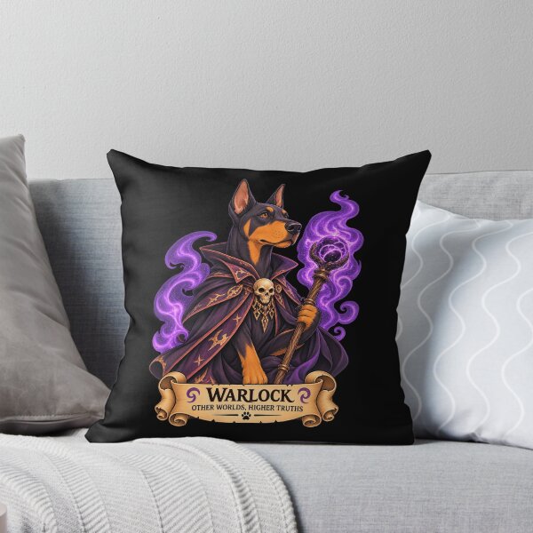 Item preview, Dog D&D Warlock – Doberman Dark Magic designed and sold by StudioSand.