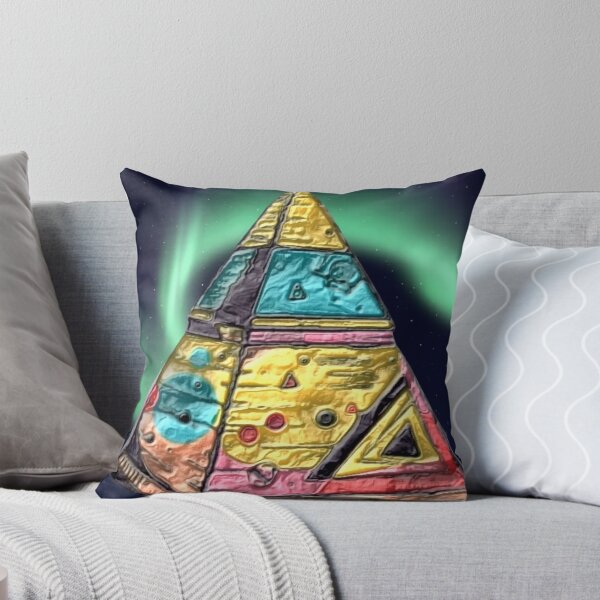 Item preview, surreal pyramid C northern lights colorful geometric abstract design designed and sold by SmashingDeals.