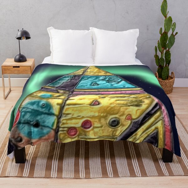 Item preview, surreal pyramid C northern lights colorful geometric abstract design designed and sold by SmashingDeals.