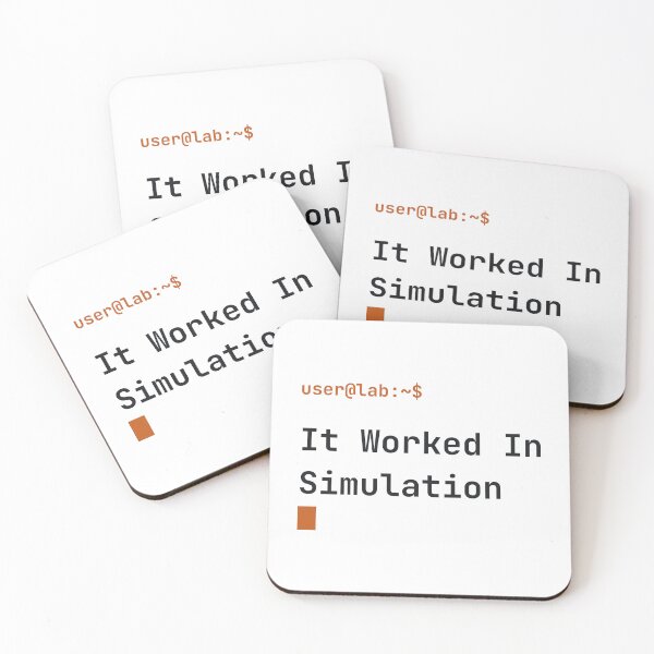 Item preview, It Worked In Simulation Funny Engineering & Science Typography designed and sold by Overengineering.