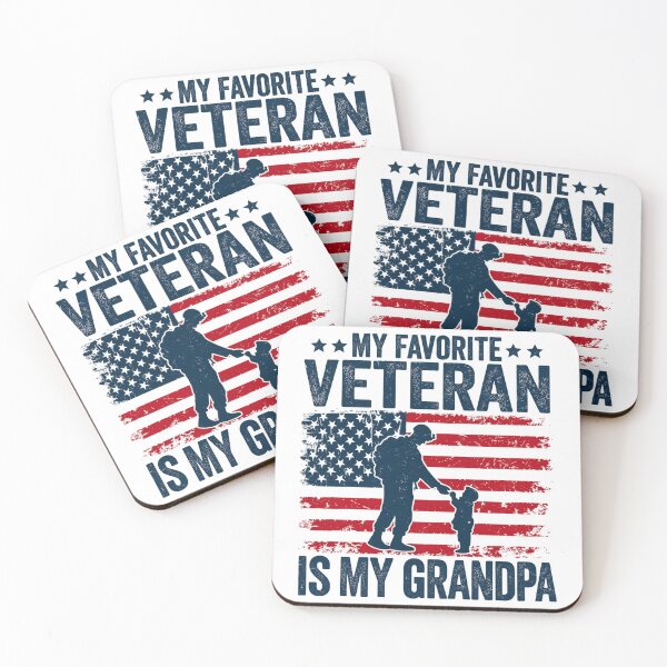 Item preview, My Favorite Veteran Is My Grandpa Proud Military Grandchild Patriotic Veteran Family designed and sold by 76Valeria.