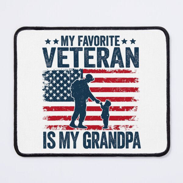 Item preview, My Favorite Veteran Is My Grandpa Proud Military Grandchild Patriotic Veteran Family designed and sold by 76Valeria.