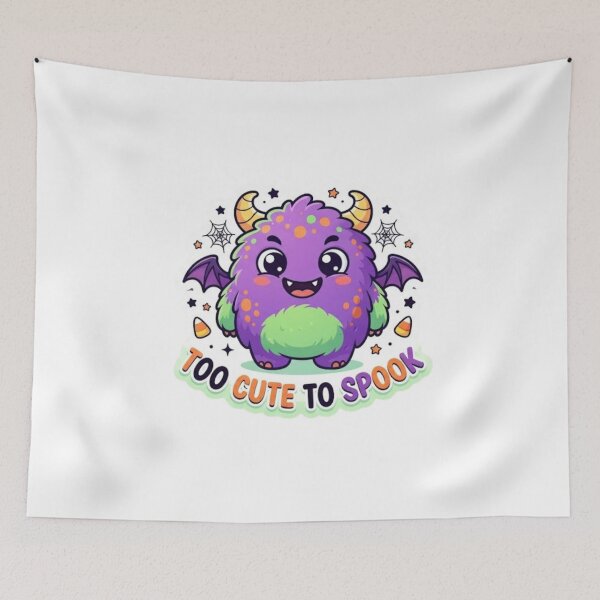 Item preview, Too Cute to Spook Halloween Monster Sticker designed and sold by lailakhalaf.