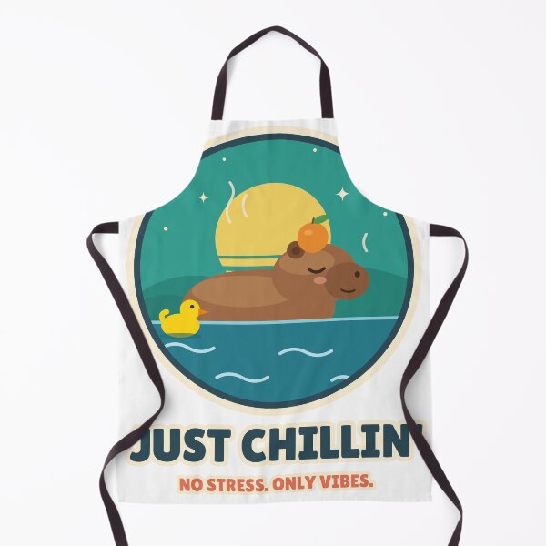 Item preview, Just Chillin' Capybara Hot Tub – Cute Retro Sunset Relax Vibes designed and sold by JazibaArif.