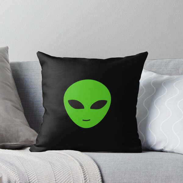 Item preview, Neon Green Alien Black Eyes Mouth Sticker Sci Fi  designed and sold by Rolographics1.