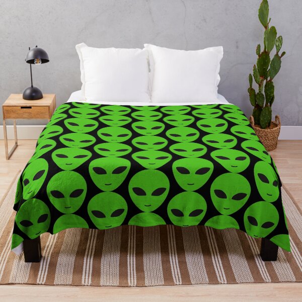 Item preview, Neon Green Alien Black Eyes Mouth Sticker Sci Fi  designed and sold by Rolographics1.