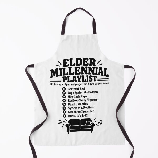 Item preview, Elder Millennial Playlist Funny Nostalgia T-Shirt designed and sold by ShirtGetsReal.