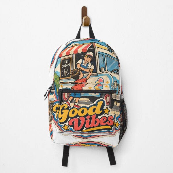 Item preview, Retro Ice Cream Truck Good Vibes Sticker designed and sold by PRIME4YOU.
