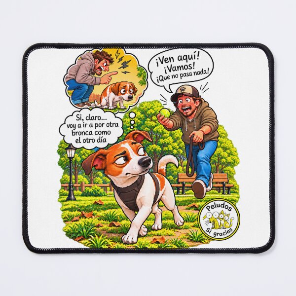 Item preview, Canine humor: a call and a scolding designed and sold by Peludos, Sí gracias.