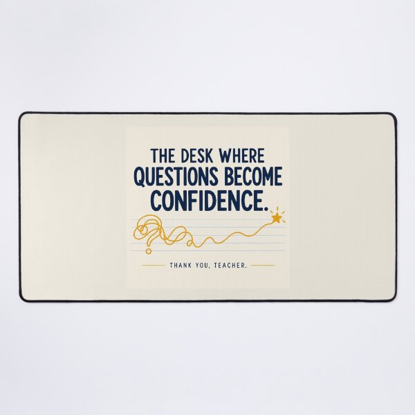 Item preview, Teacher Appreciation Gift – The Desk Where Questions Become Confidence designed and sold by astersgraphics.